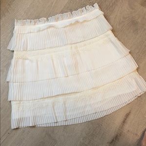 Iro white accordion and lace skirt